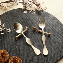 브랜드없음 순수담 명인 명장 전통 방짜유기 유아 아동용 스푼 포크 세트 K3758RA, 선택완료, 없음