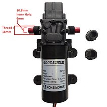 캠핑카 부품 RVs 및 캠핑 보트 세차 홈 가든 용 ALWAYSME 12V/60W 자동 다이어프램 워터 펌프, 02 Size 02