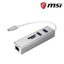 MSI 노트북 USB C타입 C-Type 6in1 랜젠더 랜포트 멀티포트 허브