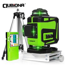 수평 수평기 Clubiona 레벨기 셀프 16/12 레벨 레이저 360 레벨링 라인 녹색, 22=IE16CD2batteries