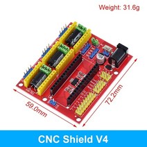 NANO V3.0 컨트롤러 터미널 어댑터 확장 보드 NANO IO Shield Arduino AVR ATMEGA328P Nano 3.0 용 간단한 확장 플레이트 전자 부품 액세서리 소스, CNC Shield V4