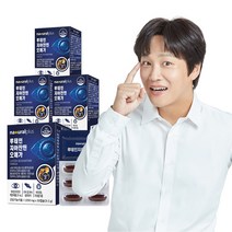 내츄럴플러스 차태현 루테인 지아잔틴 오메가3 30캡슐 / 빌베리 비타민B 비타민E 아연 눈건강, 4박스