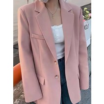 승무원면접복 여자면접복장 아나운서자켓 을 핑크색 정장 봄과 가을 을 느슨한 정장 용