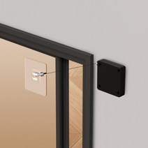 즐거운 쇼핑 되세요~무료배송즐거운 쇼핑 되세요~무타공 엘로시오 자동도어클로저 / 자동문닫힘 슬라이딩도어 미닫이문잠금장치 현관안전고리 문렬림방지~오늘도 멋진하루~감사 합니다., 엘로시오 도어클로저(블랙)