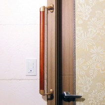 41cm ASH-107 화장실 문틀전용 원목 안전손잡이 핸드레일 벽부형 계단 안전바 노인 장기요양 복지용구 실버용품 요양등급 어르신용품, 노인장기요양등급 할인구매(본인부담금 9%)