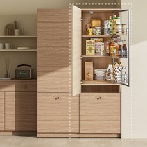 한샘 모디 주방수납 팬트리장 60cm (6종 택1), 고급형_좌형, 화이트(C)