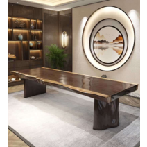 우드슬랩 스타벅스 바 테이블 소나무 2400 8인 10인, 2400 테이블 단품 (두께 8cm)