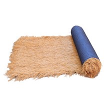 볏짚 초가집 지붕 차양막 카펫 인공 짚 갈대 야외용, 밝은 노란색가로 1미터 X 세로 9미터