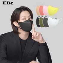 이비에 8컬러 KF94 마스크 10매 김희철 귀편한 새부리형 대형 중형 소형 초소형 세부리형, 그레이(공산품마스크), 10개