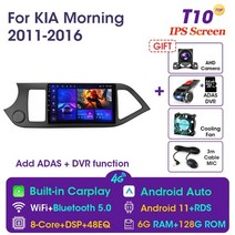 안드로이드올인원 안드로이드오토 vtopek 9quot 4g carplay dsp rds, t10-adas