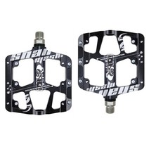 3 베어링 밀봉 된 알루미늄 페달 MTB 산악 도로 자전거 플랫폼 자전거 페달, 검은색