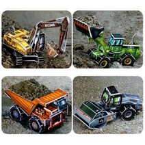 건설장비 시리즈, 색상, 퍼즐/블럭 조각 수