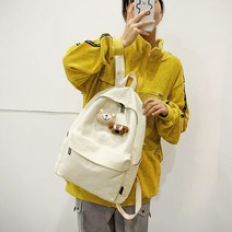 홍대언니 앞포켓 지퍼 인형 캐주얼 백팩 가방 GBBP