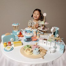 원목 주방놀이 소품 세트 소꿉놀이 7종, 제빵기
