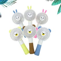 파인윈드 캐릭터 LED 핸디선풍기 FAN-103 랜덤발송, 랜덤색상, 토끼
