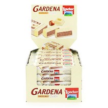 로아커 가데나 헤이즐넛 화이트 와퍼 38g x 25팩 로하커 Loacker Gardena Hazelnut White Wafers