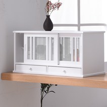 우드진열장 쇼케이스 베이커리 그릇 디저트 원목 찬장, J.단층흰색4문+삼문