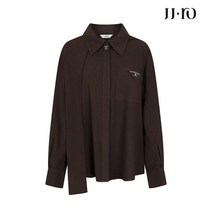 JJ지고트 JJ.ro 자수 패치 포켓 울 블라우스 GMAA0BLR5