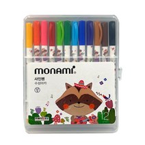 모나미 모니주 사인펜 12색, 핑크, 1개