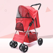 해외 애완용 리어카 강아지 리어카 가볍고 접어서 다닐 수 있는 중소형 리어카 테디-16866, 옵션04