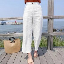 주디앤 여성 블링미 뒷밴딩 와이드 9부 팬츠