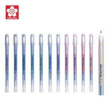 사쿠라 스타더스트 1.0mm 12색칼라 펜 빤짝이펜, 744 실버
