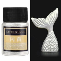 펄물감 아크릴물감대용량 진주 운모 분말 편광 안료 6g/병 슬라임 비누 캔들 에폭시 수지 착색제 심포니 진, 01 Yellow