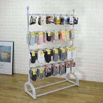 양말 아동화 휴대폰케이스 디스플레이 매대 거치대, 상세이페이지 참고, 간격 고정 100 x150 60고리 블랙