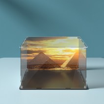 레고 21058 대 피라미드용 아크릴 디스플레이 박스 투명 방진 세트 미포함, [01] 38x34x24cm, 03 Style 3