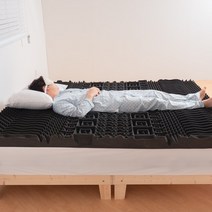 허리에좋은 수면매트 무중력 말랑 매트리스 멀티 싱글 슈퍼 퀸 사이즈 허리디스크 원룸 토퍼, 바닥토퍼형 10cm 싱글+스트랩 추가