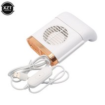차량용선풍기 듀얼 환풍기 환기 송풍구 자동차 좌석 뒷면 미니 USB 팬 접이식 무소음 3 등급 풍속 조절 가능 쿨러 액세서리, White