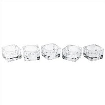 [바보사랑] 클리어 미니 양초 홀더 5개 1세트, 상세 설명 참조