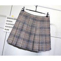 KORELAN치마 겨울 모직 주름치마 가을 겨울 치마