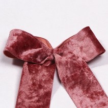 벨벳 리본 끈 테이프 롤 단색 머리 활 홈 장식 액세서리 웨딩 용품 재봉 재료, 04 카메오, 25mm