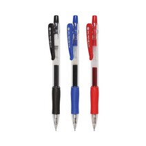 자바펜 바인더 젤 펜 0.5mm 초속건성 중성펜 특수 잉크 뛰어난 필기감 사무용 학생용 컬러 볼펜, 레드