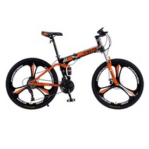 MTB자전거 팻바이크 카본 입문용 26인치 24단 자전거, 21단 옐로우 26인치 3날휠