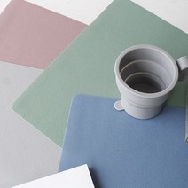 국산 파스텔 실리콘 식탁매트(4color), 다크그린
