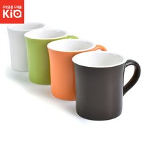 머그컵 340ml 머그 커피잔 도자기 흰색 칼라 노빌타 KA 홈카페 바리스타용품 카페 튼튼함 머그잔, 노빌타 KA 머그 오렌지-340ml