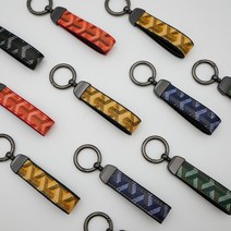 남자 여자 자동차 우정 가죽 명품키링 차키키링 키홀더 열쇠고리, 4. Orange