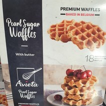 코스트코 Avieta 벨기에 와플 펄슈가 위드 버터 990g (55g X 18개입) 벨기에, 1박스
