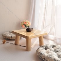 호족반 손님다과상 술상 혼술 개다리소반 자개 차상 소반상 과일상 미니, 원색 40x40x21+2개 돔 매트