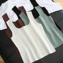 니트조끼 할인점 상점 전문점 궤짝을 치우다 여성의류 마름질 스퀘어넥 슬림핏 끈나시 슬립 이너웨어 2209247419