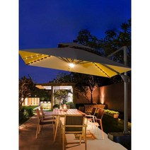 대형 파라솔 야외 테라스 정원 카페 접이식 그늘막, (특가) 2.5m 정사각형 200g 물탱크