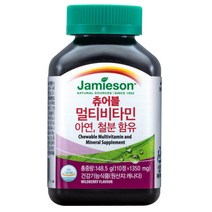 코스트코 자미에슨 츄어블 멀티비타민 1350mgx110정, 1개, 자미에슨 츄어블 멀티비타민 1350mg x 110정, 110개