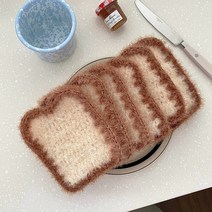 [울클럽DIY] 식빵 수세미 뜨개 키트 왕초보 두겹 고급수세미실 도톰한 수세미(동영상), 136바닐라(2볼) ＋ 142카멜(1볼), 1개