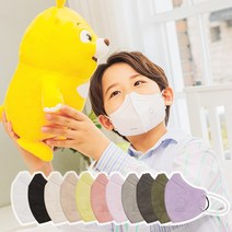 두다다쿵 어린이 마스크 KF94 30매 컬러 새부리형, 검정, 본상품선택