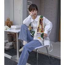 이승창 러블리 민소매 카디건 베스트 여성