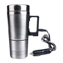 차량용커피포트 스테인레스 스틸 차량 히팅 컵 12V/24V 단열 전기 자동차 주전자 캠핑 여행 물 커피 보온 머그잔, [01] 24V