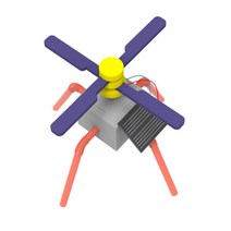 태양광 헬기로봇 과학실험용 조립키트 교실꾸미기 인테리어소품 아기선물용 교육용