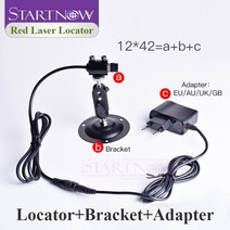 목재가공 12*42 635nm 10mw 라인 레이저 레드 로케이터 모듈 포인터 자수 기계 부품 패브릭 CNC 커팅 포, 01 EU Adapter_01 Set Line12x42